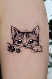 Katt tatuering, Cat tattoo.