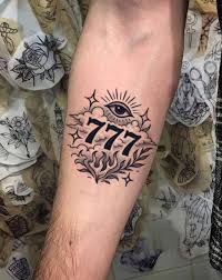 Lucky NR 7 tatuering, Lucky NR 7 Tattoo.