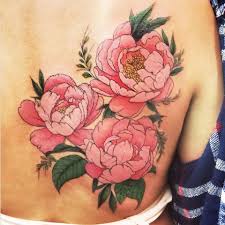 Blommor tatuering, Flowers tattoo.