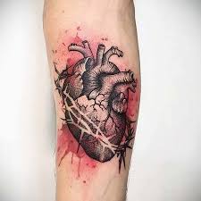 Hjärtan tatuering, Heart tattoo.