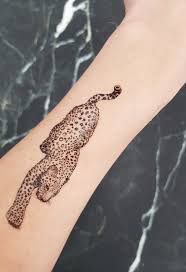 Leopard tattoo, leopard tatuering.
