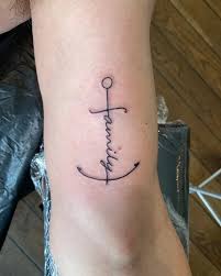 Ankae tatuering, Anchor tattoo.