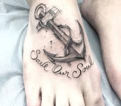 Ankae tatuering, Anchor tattoo.