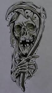 Dö skallar tatuering, Death skull tattoo