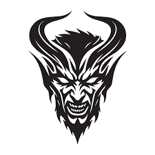 Djävuen tatuering, Devil tattoo.