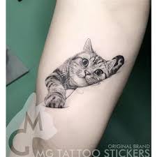 Katt tatuering, Cat tattoo.