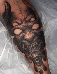 Djävuen tatuering, Devil tattoo.