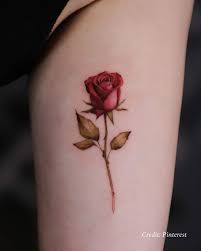 Blommor tatuering, Flowers tattoo.