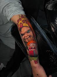 Chucky tatuering, Chucky tattoo.