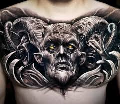 Demon tatuering, Demon tattoo.