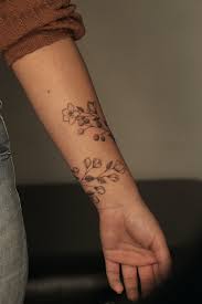 Blommor tatuering, Flowers tattoo.