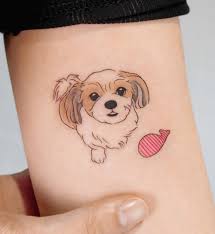Hund tatuering, Dog tattoo.