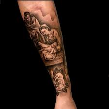 Jesus tatuering, Jesus tattoo.