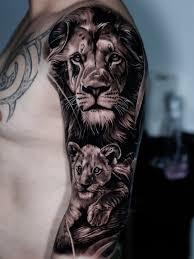 Lejon, tatuering, lion tattoo.