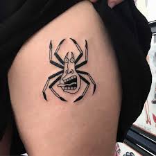 Spindel, spindlar tatuering, spider tattoo.