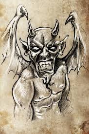 Djävuen tatuering, Devil tattoo.