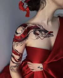 Drak, Drake tatuering, Dragon tattoo.