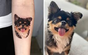 Hund tatuering, Dog tattoo.