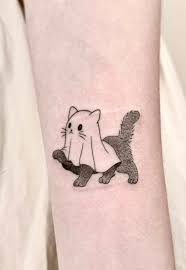 Katt tatuering, Cat tattoo.