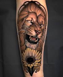 Lejon, tatuering, lion tattoo.