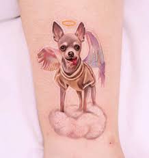 Hund tatuering, Dog tattoo.