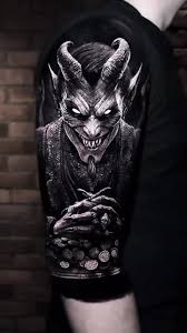 Djävuen tatuering, Devil tattoo.