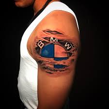 BMW tatuering, BMW tattoo.