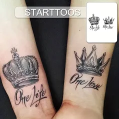 Kung tatuering, King tattoo.