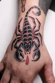 Skorpion tatuering, Scorpion tattoo.