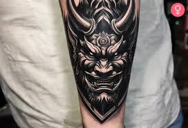 Demon tatuering, Demon tattoo.
