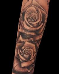 Blommor tatuering, Flowers tattoo.