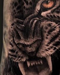 Leopard tattoo, leopard tatuering.