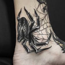 Spindel väv tatuering, Spider web tattoo.