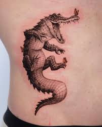 Krokodil, alligator tatuering, crocodile, alligator tattoo.