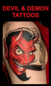 Demon tatuering, Demon tattoo.