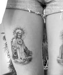 Jesus tatuering, Jesus tattoo.