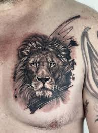 Lejon, tatuering, lion tattoo.
