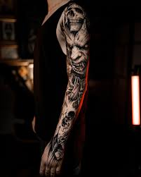 Demon tatuering, Demon tattoo.