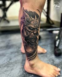 Djävuen tatuering, Devil tattoo.