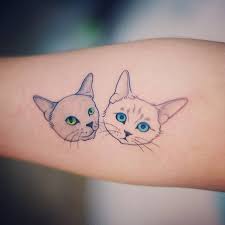 Katt tatuering, Cat tattoo.