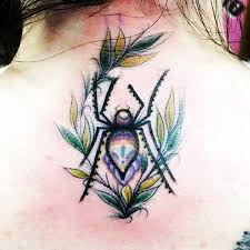 Spindel väv tatuering, Spider web tattoo.