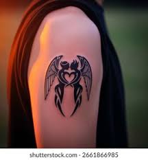 Djävuen tatuering, Devil tattoo.