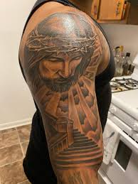 Jesus tatuering, Jesus tattoo.