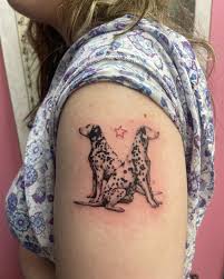 Dalmatin tatuering, Dalmatin tattoo.