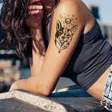 Hund tatuering, Dog tattoo.