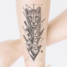 Leopard tattoo, leopard tatuering.