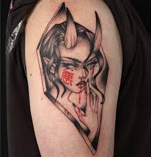 Djävuen tatuering, Devil tattoo.