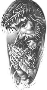 Jesus tatuering, Jesus tattoo.