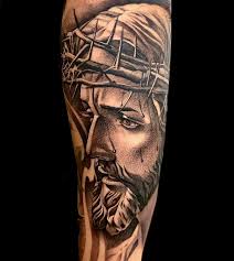 Jesus tatuering, Jesus tattoo.