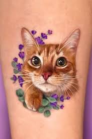 Katt tatuering, Cat tattoo.